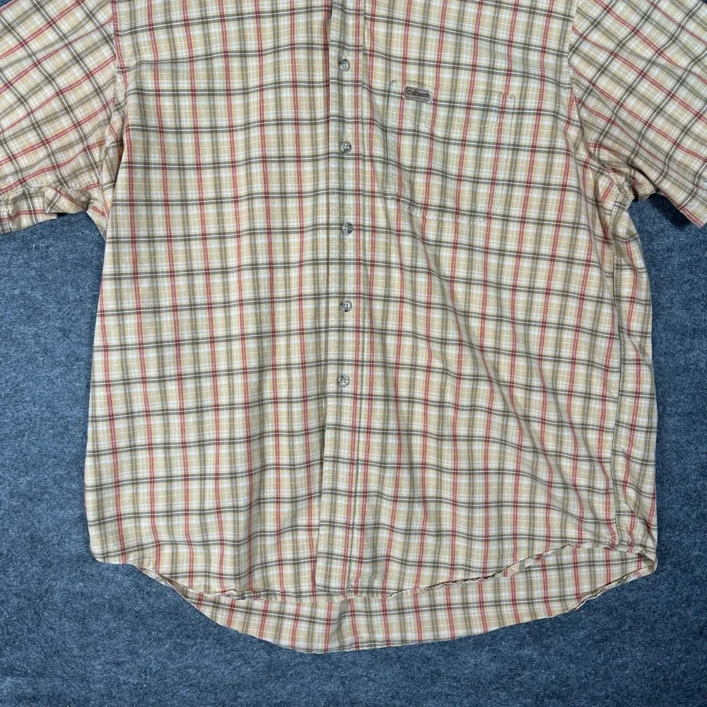 Carhartt Mens Plaid Short Sleeve Button Up Shirt Casual Workwear Size‎ 2XL